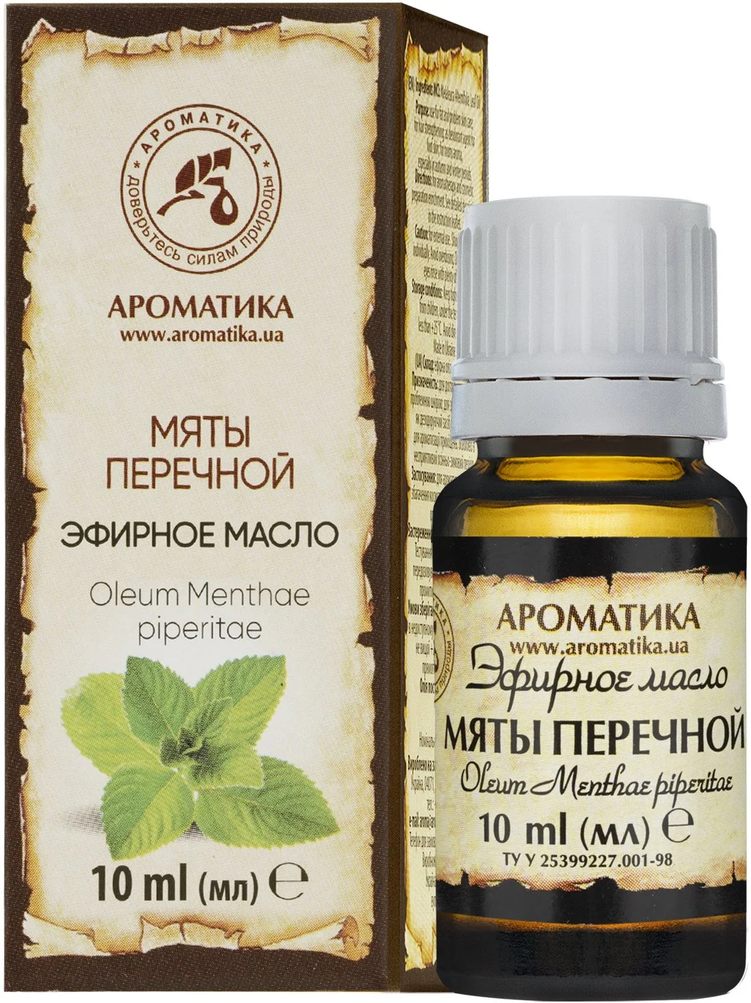 Ефірна олія Ароматика з мʼятою, 10 мл