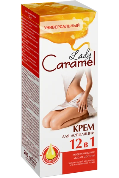 Крем для депіляції Карамель (Caramel) 12в1, 200 мл