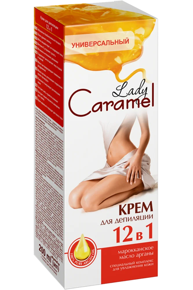 Крем для депіляції Карамель (Caramel) 12в1, 200 мл