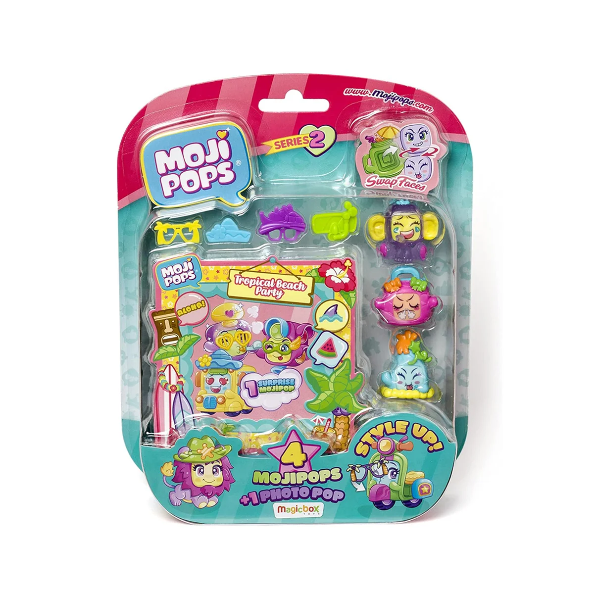 Ігровий набір Moji Pops (Моджі Попс) S2 – Фотосесія (4 фігурки, аксесуари), 1 шт.