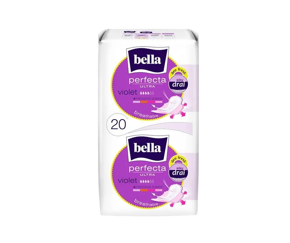 Прокладки гігієнічні Bella (Белла) Perfecta Ultra Violet Deo Fresh Silky Drai, 20 шт.
