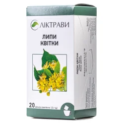 Липи квітки у фільтр-пакетах, 20 шт. – Ліктрави