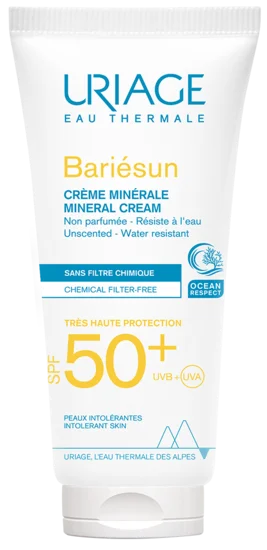 Солнцезащитный минеральный крем Uriage Bariesun (Урьяж Барьесан) SPF50+, 100 мл