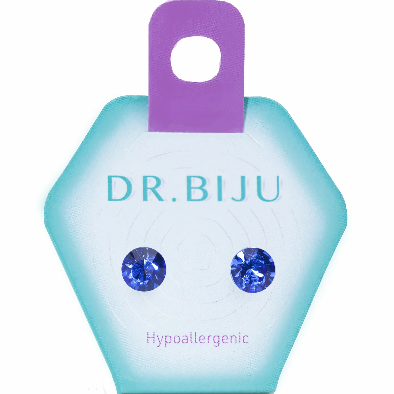 Сережки Доктор Біжю (Dr. Biju) Сіріус 7,1 мм Сапфір, 1 пара