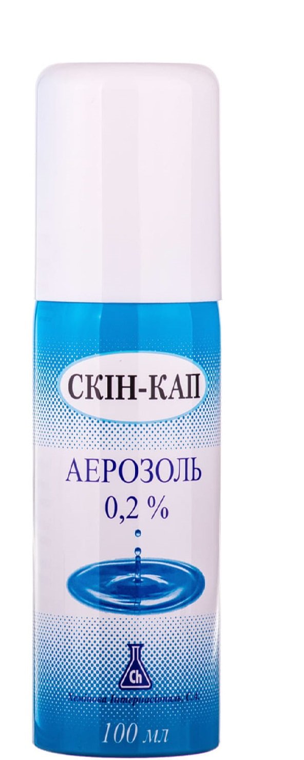 Скин-кап аэрозоль при псориазе и дерматитах 0,2% баллон, 100 мл ...