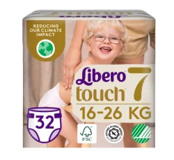 Подгузники Libero (Либеро) Touch 7 (16-26кг), 32 шт.