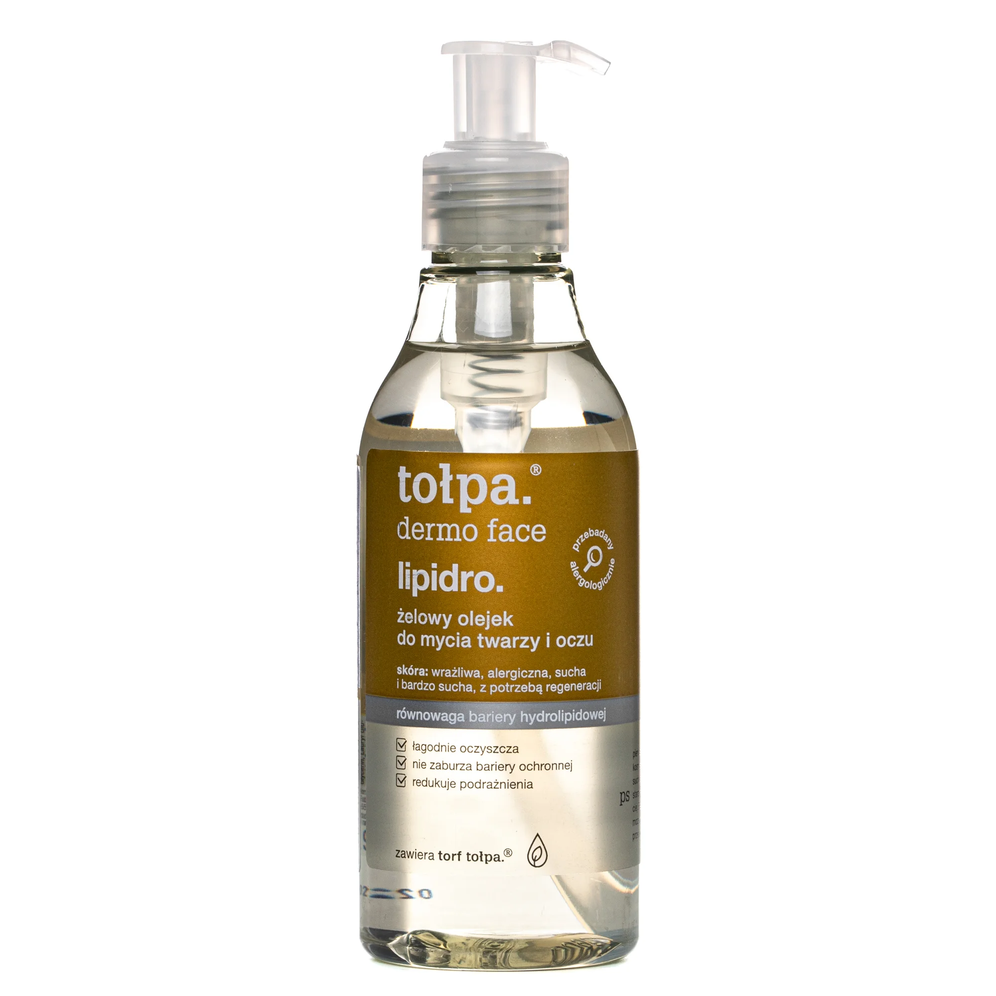 Гель-олія Tolpa (Толпа) Dermo Face Lipidro для обличчя та очей, 195 мл