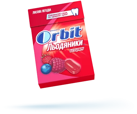 Леденцы Орбит (Orbit) со вкусом лесных ягод, 35 г