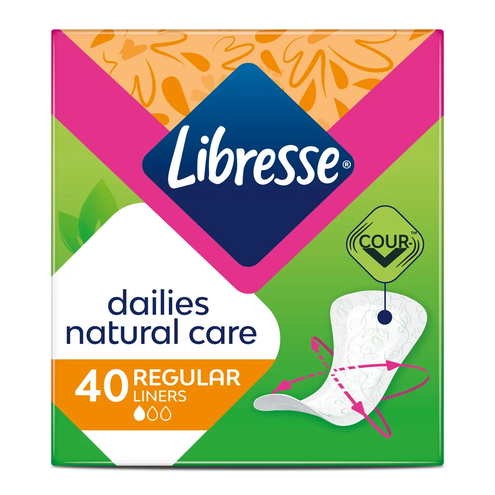 Прокладки щоденні Libresse (Лібрес) Natural Care Normal, 40 шт.