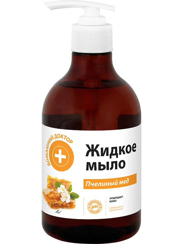 Домашній Доктор мило рідке Бджолиний мед, 480 мл