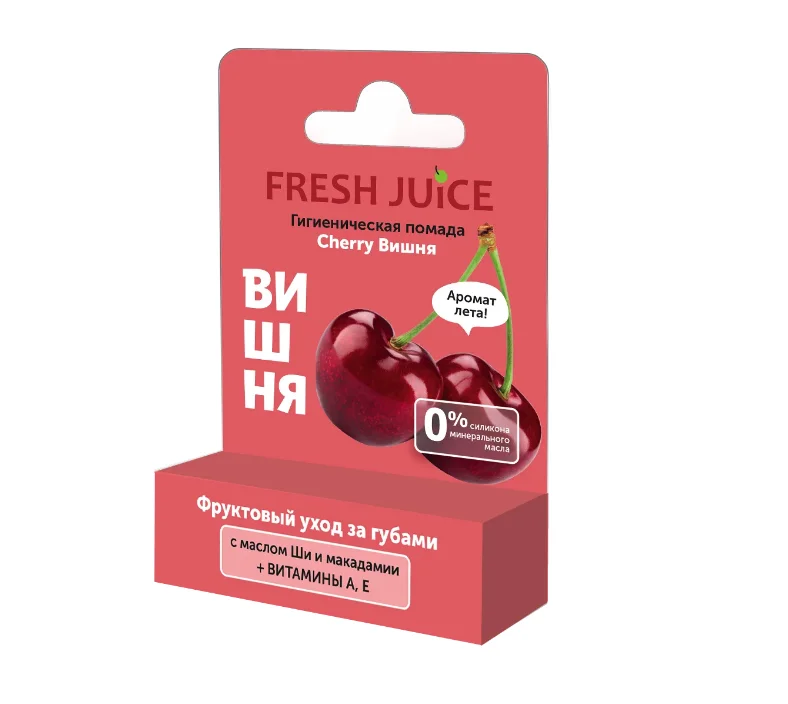 Гігієнічна помада Fresh Juice (Фреш Джус) вишня, 3,6 г