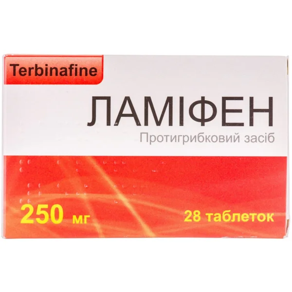 Ламифен таблетки по 250 мг, 28 шт.