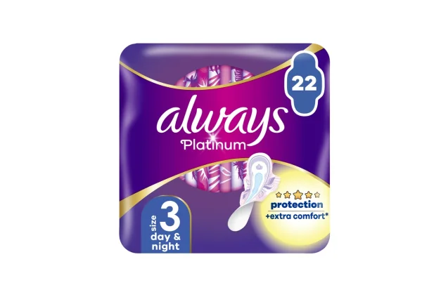 Прокладка Always (Олвейс) Platinum Day&Night размер 3, 22 шт.