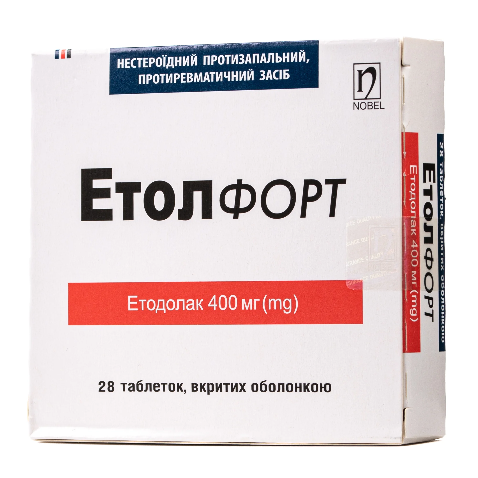Етол форт таблетки по 400 мг, 28 шт.