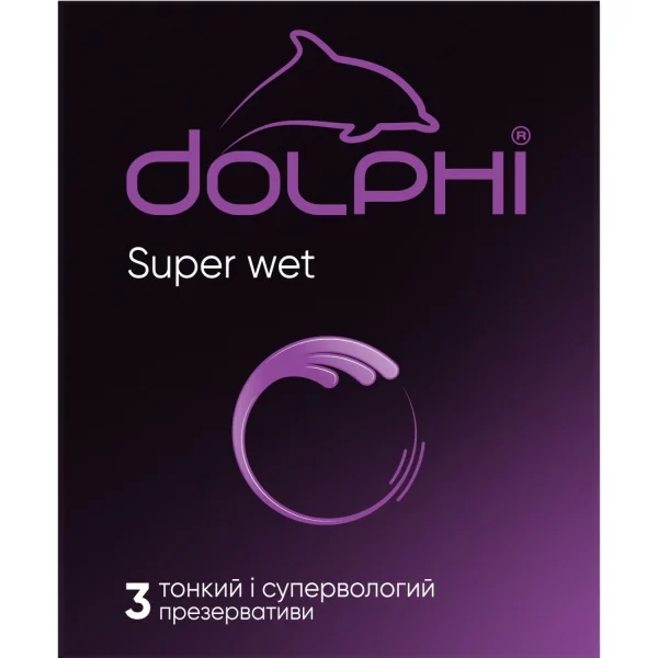 Презервативы Долфи (Dolphi) Супер Вет, 3 шт.