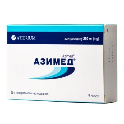 Азимед капсули по 250 мг, 6 шт.