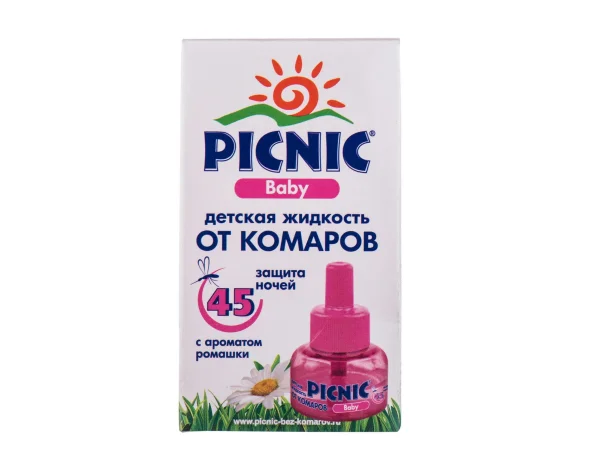 Жидкость от комаров Picnic (Пикник) Беби для детей 45 ночей, 30 мл
