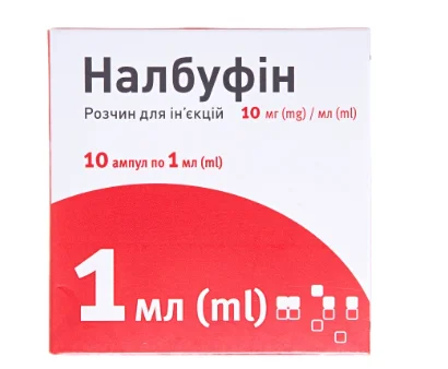 Налбуфін-Мікрохім розчин для ін'єкцій по 10 мг/мл, по 1 мл в ампулах, 10 шт.