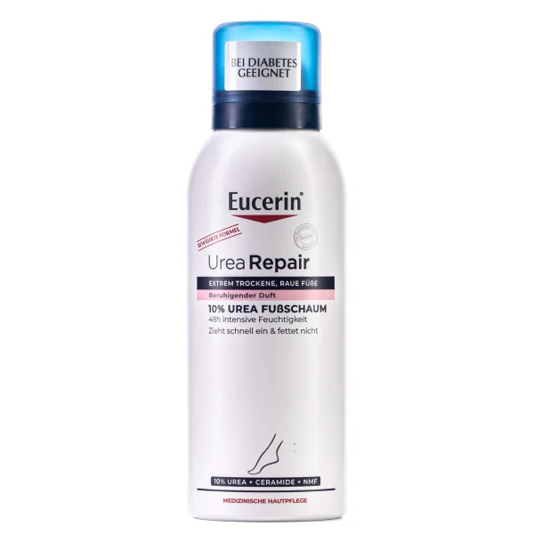 Пенка Eucerin (Юцерин) 10% UreaRepair Plus для ухода для сухой и очень сухой кожей ног, 150 мл 