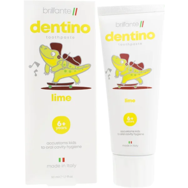 Зубная паста-гель Брилянте Дентино Лайм Джуниор (Brillante Dentino Lime Junior) от 6 лет, 50 мл