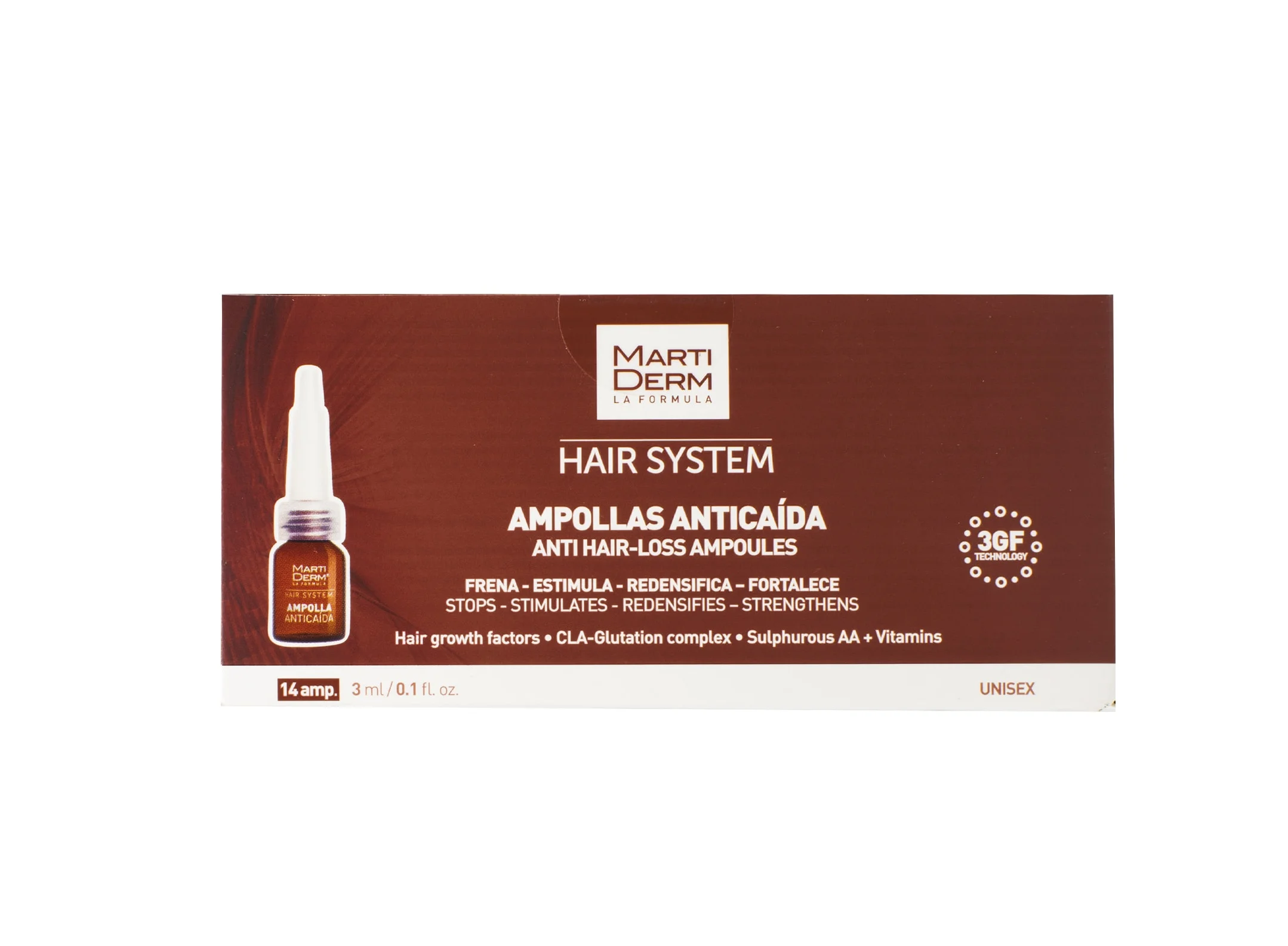 Засіб від випадіння волосся Martiderm (МартіДерм) Hair System у ампулах по 3 мл, 14 шт.
