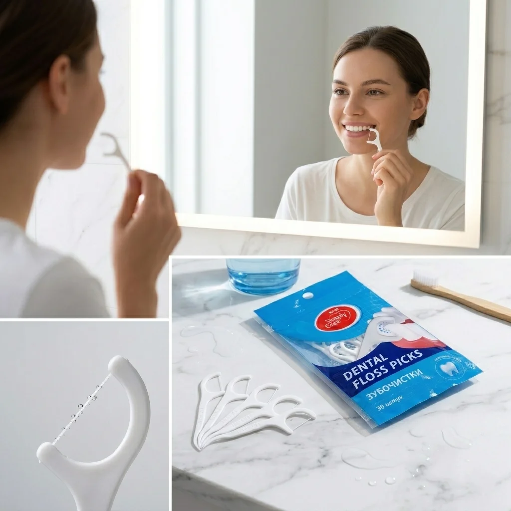 Флосс-зубочистки Simply Care (Симпли Кеа), 30 шт.: инструкция