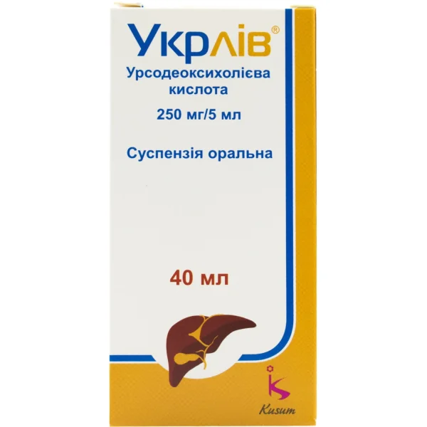 Укрлів суспензія оральна 250 мг/5 мл, 40 мл
