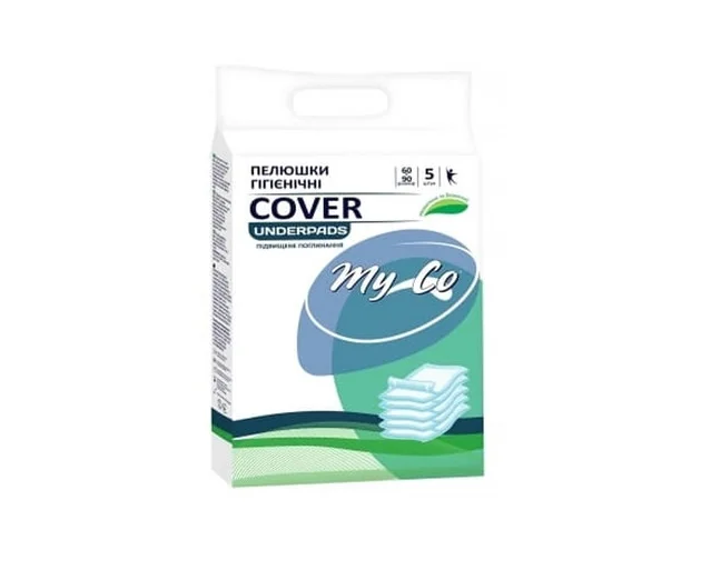 Пелюшки одноразові гігієнічні МуСо Cover розмір  60х90 см, 5 шт.