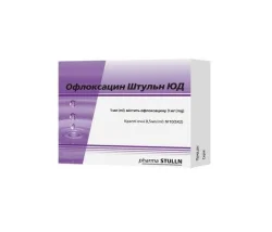 Офлоксацин Штульн ЮД краплі для очей З,3 мг/1 мл у тубі по 0,5 мл, 10 шт.