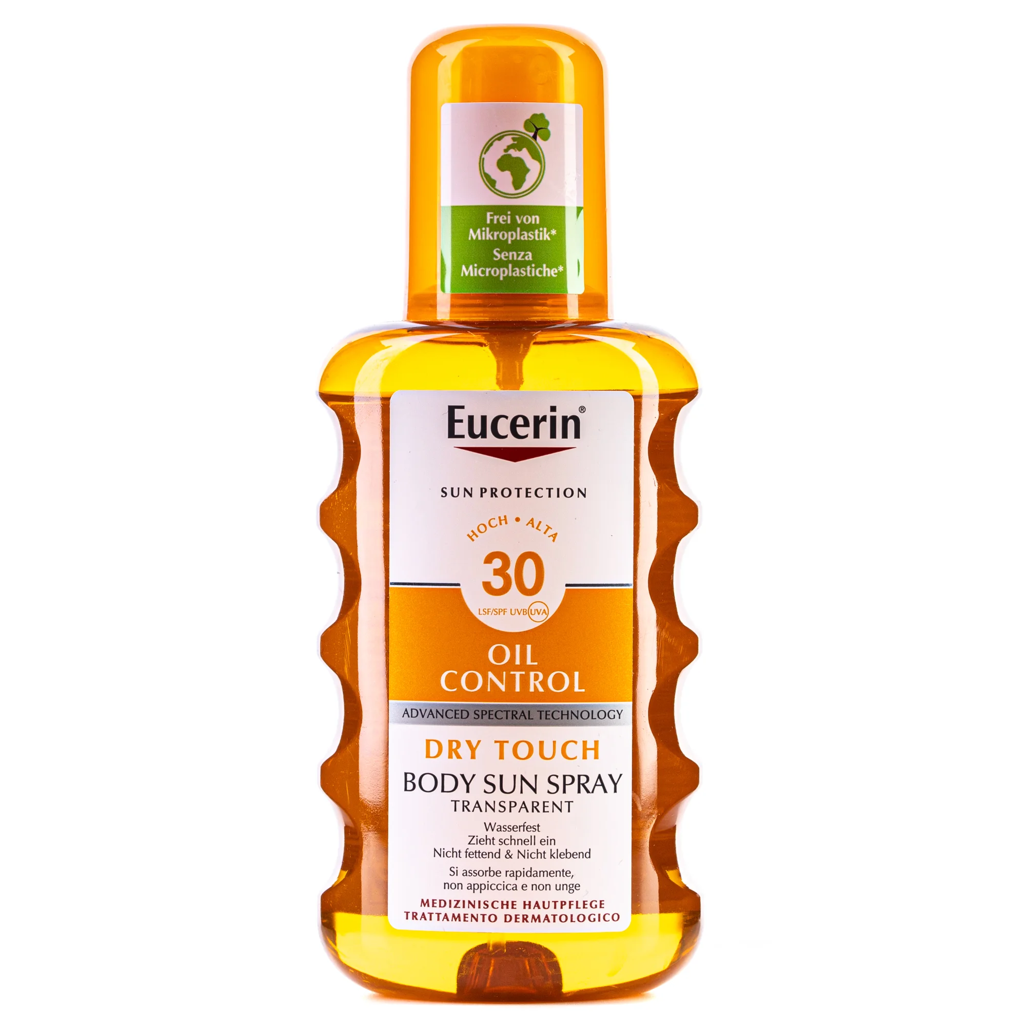 Сонцезахисний спрей для тіла Eucerin (Юцерин) з матуючим ефектом з SPF 30, 200 мл
