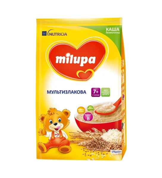 Milupa (Мілупа) каша без молока мультизлакова для дітей від 7 місяців, 170 г