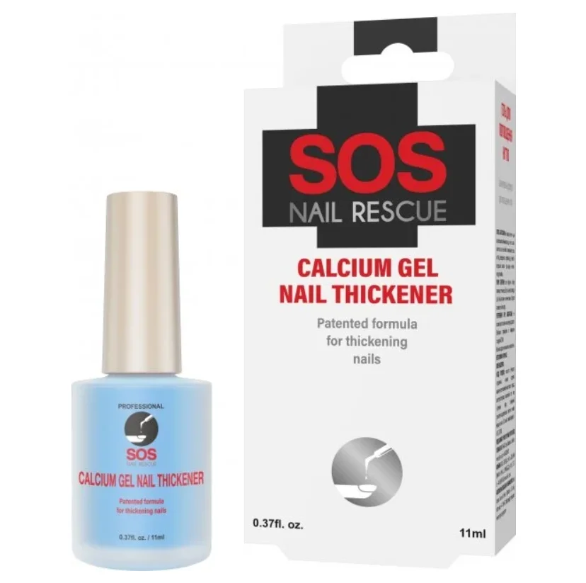 Засіб для нігтів Sos Nail Rescue (Сос Нейл Рескю) Гель з кальцієм для потовщення нігтів, 11 мл
