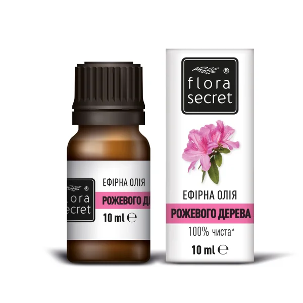 Ефірна олія Flora Secret (Флора Сікрет) рожевого дерева, 10 мл