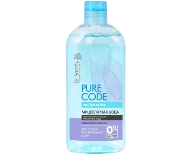 Міцелярна вода Dr. Sante (Доктор Санте) Pure Cоde для сухої і чутливої шкіри, 500 мл