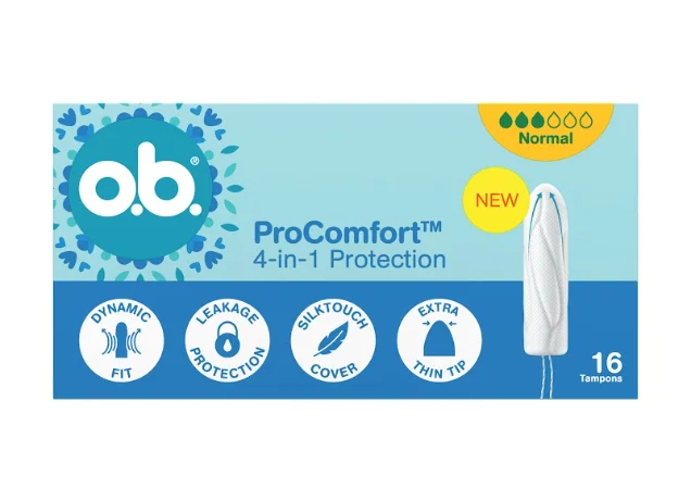 Тампони ОВ про комфорт нормал (o.b. ProComfort Normal), 16 шт.