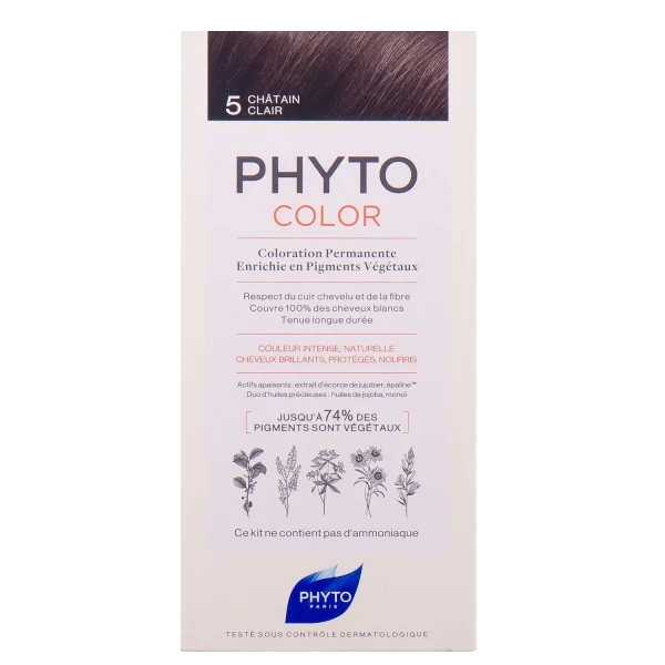 Крем-фарба для волосся Фіто (Phyto) Фітоколор Сенситів тон 5 світлий шатен (Р0018)