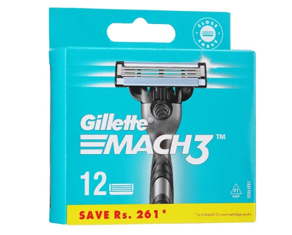 Картриджи для бритья Джиллетт (Gillette) Мач 3, 12 шт.
