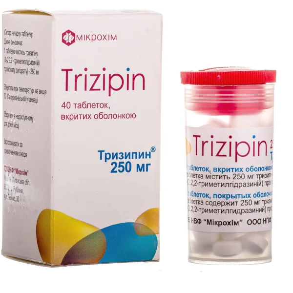 Тризипин таблетки по 250 мг, 40 шт.