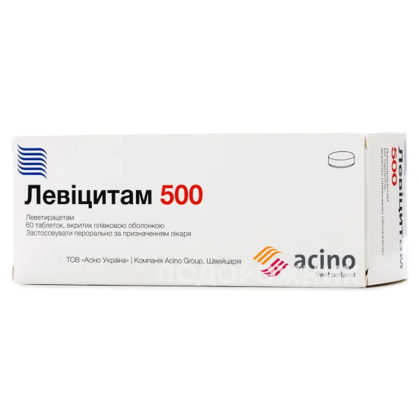Левицитам 500 таблетки по 500 мг, 60 шт.