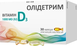 Олідетрим капсули з вітаміном Д3 по 1000 МО, 30 шт.