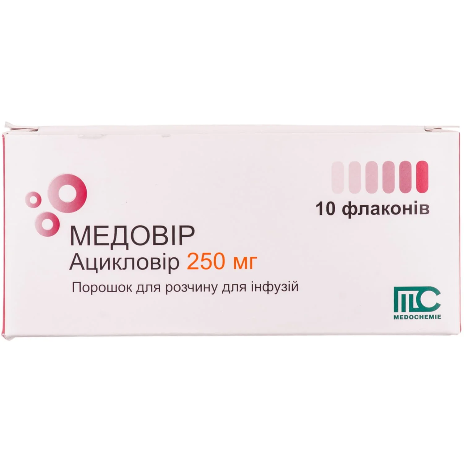 Медовир Порошок Для Раствора Для Инфузий По 250 Мг, 10 Шт.