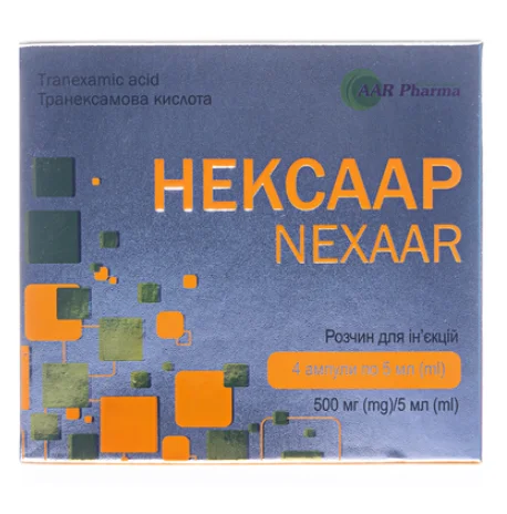 Нексаар розчин для ін’єкцій 100 мг/мл у ампулах по 5 мл, 4 шт.