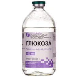 Глюкоза розчин для інфузій 5%, 400 мл - Юрія-Фарм