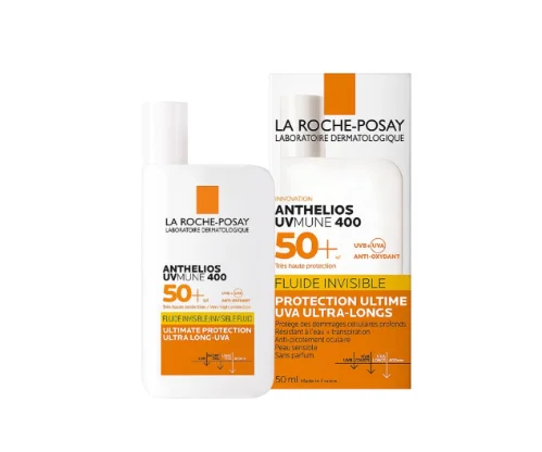 Флюид солнцезащитный против гиперпигментации кожи La Roche-Posay (У Рош) Anthelios UVmune 400 SPF50+, 50 мл