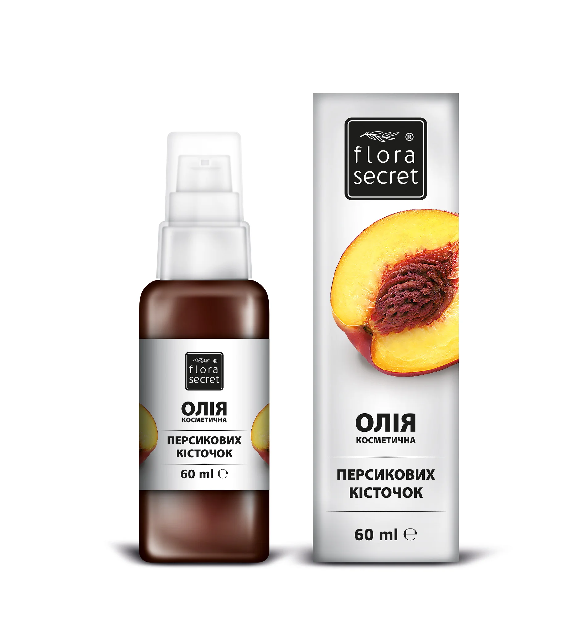 Рослинна олія Flora Secret (Флора Сікрет) Персикових кісточок, 60 мл