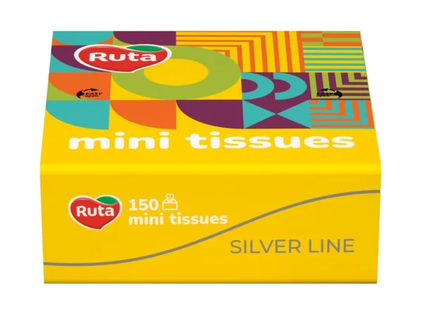 Хустинки носові Рута Міні Тісус (Ruta Mini tissues) 2-х шарові, 150 шт.