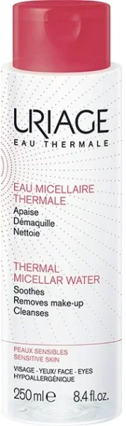 Термальна міцелярна вода Uriage Thermal Micellar Water для чутливої шкіри, 250 мл 