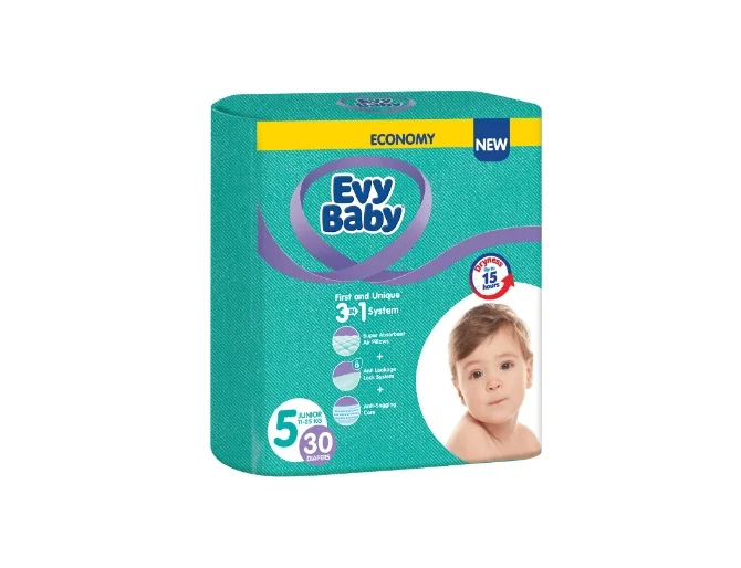 Підгузники Evy baby (Еві Бебі) Elastic Twin junior 5 (11-25 кг), 30 шт.