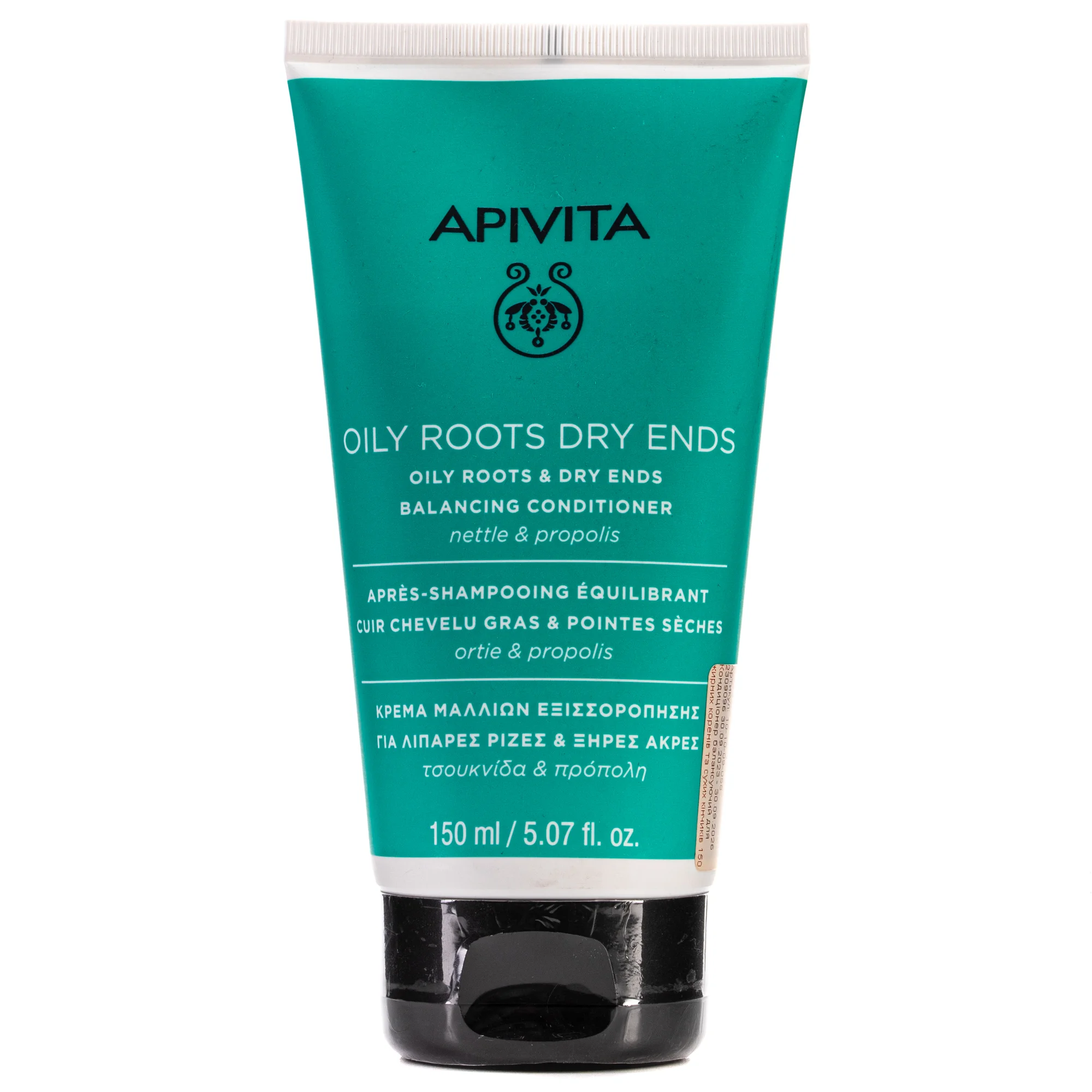 Кондиціонер для жирного волосся і сухих кінчиків Apivita (Апівіта) Oily Roots Dry Ends, 150 мл