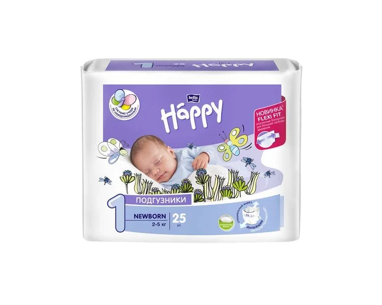 Підгузники Белла Хепі Ньюборн (Bella Happy newborn) (2-5 кг), 25 шт.
